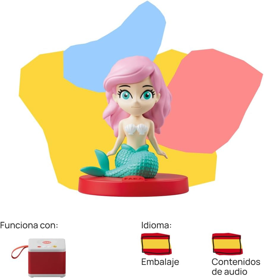 Figura Sonoro - De zeemeermin en EEN ANDER verhaal... - Verhalen en geluiden voor meisjes en jongens van 4 tot 6 jaar oud, speelgoed, educatieve inhoud in het Spaans Speelgoed Bebe Naty Shop