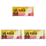 Kaba Witte Chocolade met Aardbeiensmaak en Bruisende Snoepjes, Chocoladereep, Reep 85g, Witte Chocolade met Aardbeienfruitige Smaak en Bruisende Snoepjes met Kaba Originele Smaak (Pack van 3)