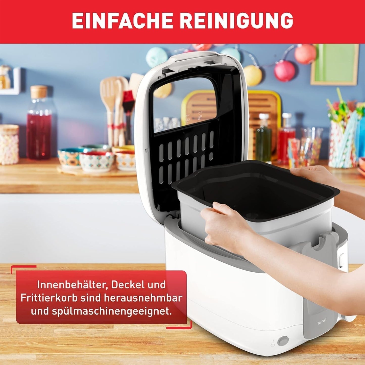 Tefal Super Uno Access frituurpan, inhoud 2,2 L, vaatwasmachinebestendige onderdelen, geurfilter Apparaten Naty Shop