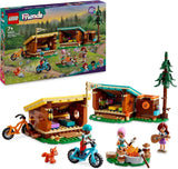 LEGO Friends Gezellige hutten op avonturenkamp, rollenspel voor buiten, kinderspeelgoed voor meisjes en jongens vanaf 7 jaar met 3 figuren en vos, kampeerspeelgoed 42624 Bouwsets
