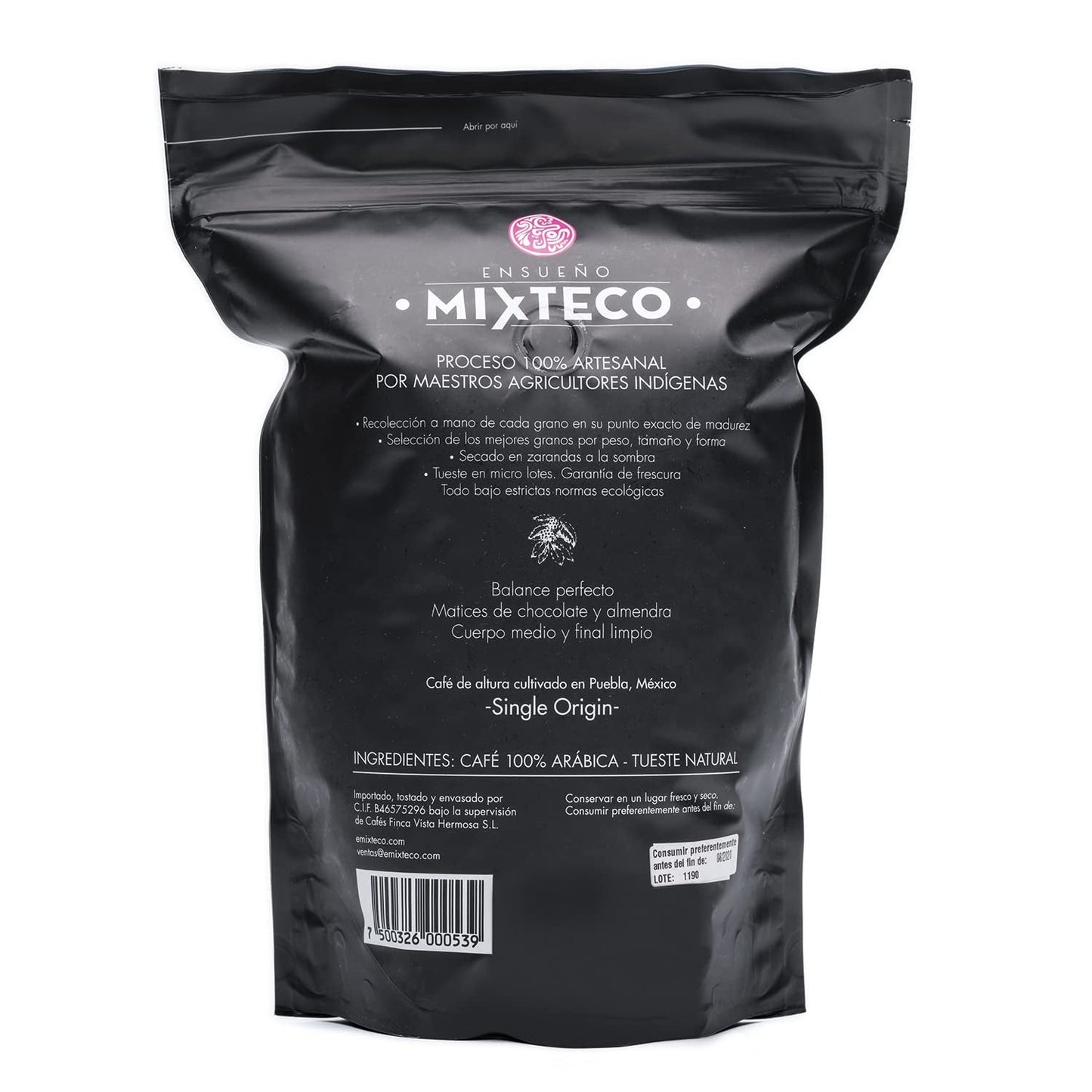 Geroosterde Arabica koffiebonen | 500 g met hints van cacao en amandelen | Van een traditionele koffiebrander | Delicate smaak