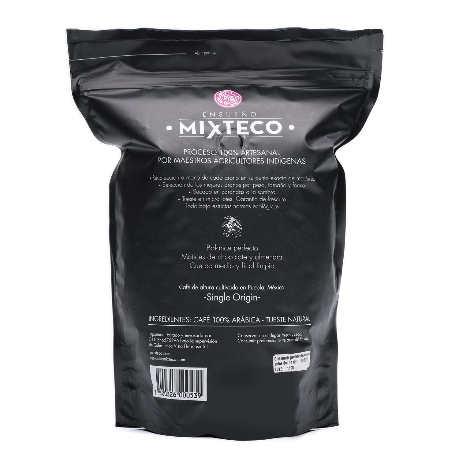 Geroosterde Arabica koffiebonen | 500 g met hints van cacao en amandelen | Van een traditionele koffiebrander | Delicate smaak