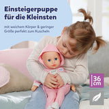 BABY Born Hannah Play with Me - Babypop met 5 functies - Lichaam van zacht materiaal inclusief accessoires - Pop van 36 cm - Werkt op batterijen - Geschikt voor kinderen vanaf 1 jaar