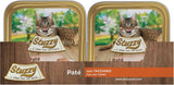 Mister Nassfutter für ausgewachsene Katzen, Turkije, Line Pastete und Fleisch in Stücken, totaal 3,2 kg (32 Becher x 100 g)