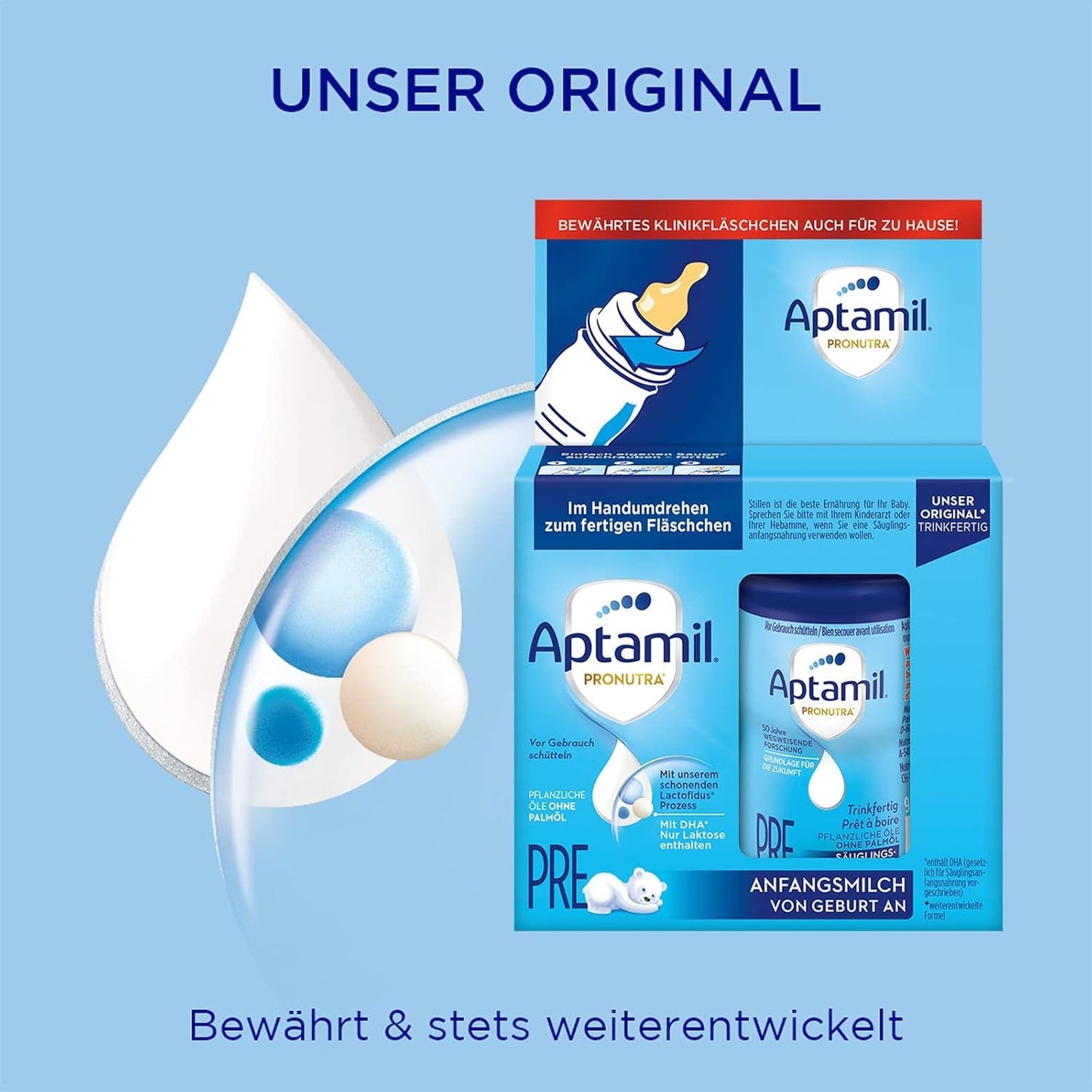 Aptamil Pronutra-ADVANCE PRE, drinkbaar, 4x2x90ml (Verpakking met 4)