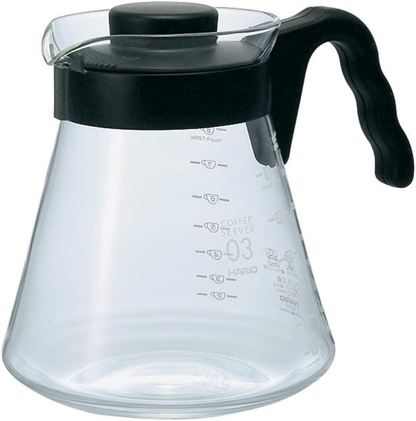 4977642019126 Karaf voor het serveren van koffie V60 700 ml VCS-02B, glas, kleurloos, 17,3 x 14,1 x 13 cm