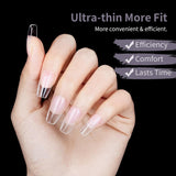 Korte Kunstnagels Ballerina 500 stuks Lijm op 12 Maten Kunstnagels Korte Zachte Gel Volledige Dekking Nageltips Voor Gelnagels Korte S