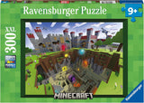 Ravensburger puzzel voor kinderen 13334 - Minecraft Cutaway - 300 stukjes Minecraft XXL puzzel voor kinderen vanaf 9 jaar Puzzel Naty Shop Single