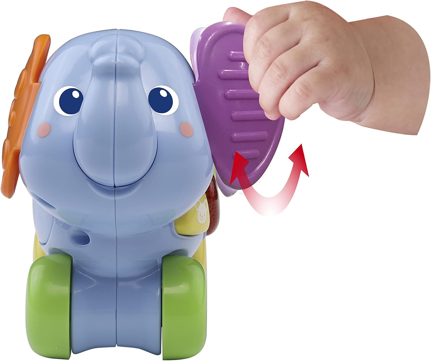 Vtech Baby Kleine Duwende Olifant - Interactief duw- en speelspeelgoed - Met liedjes, melodieën, zinnen en geluiden - Voor kinderen van 6-36 maanden Babyspeelgoed Naty Shop