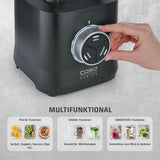 CASO Powerblender B 2000 - Profi Standmixer, 30.000 U/Min, 2000 Watt, Bruchsicherer Tritan-Mixbehälter (2 L), Bpa-vrij, Pulse-, Shake-, Smoothie-Funktion, 8-Fach Messer-System Mit Titanbeschichtung Kitchen Naty Shop