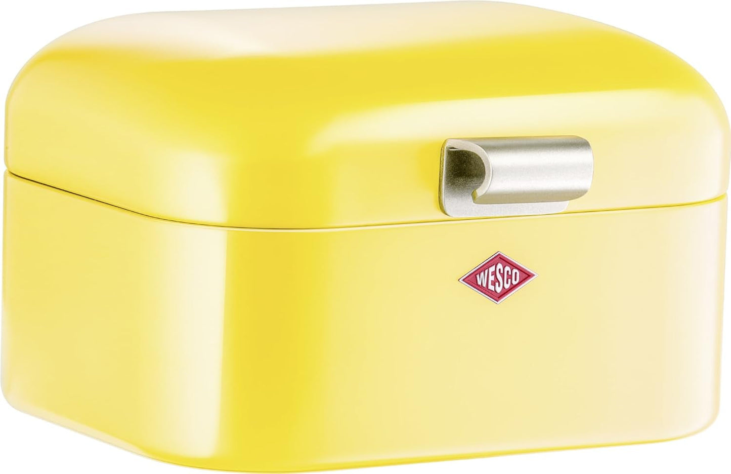 Wesco 235 001 Mini Grandy broodmand 17 x 18 x 12 cm (L/B/H) roze, RVS Voedselbewaardozen Naty Shop Citroengeel