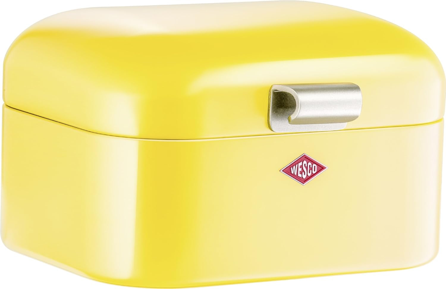 Wesco 235 001 Mini Grandy broodmand 17 x 18 x 12 cm (L/B/H) roze, RVS Voedselbewaardozen Naty Shop Citroengeel