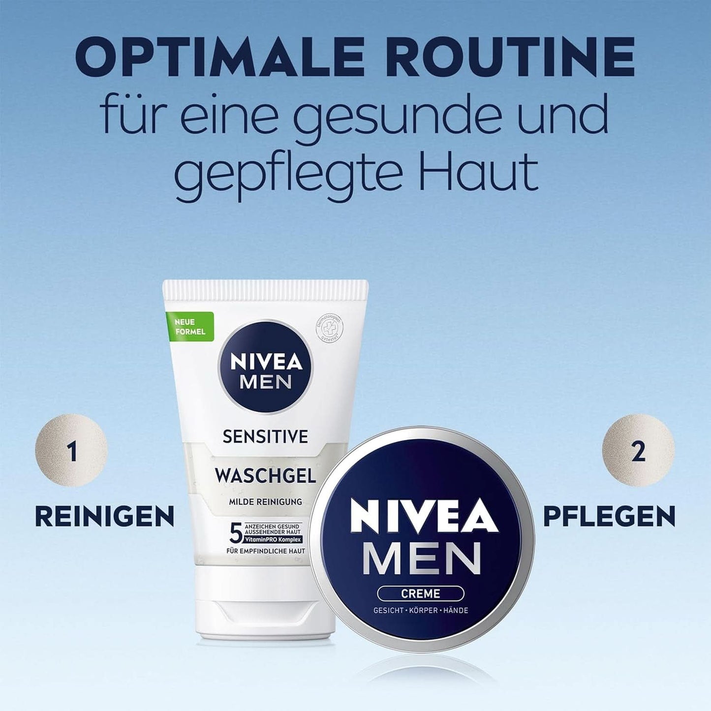 NIVEA MEN Creme, voedende huidcrème met vitamine E, 150 ml Naty Shop