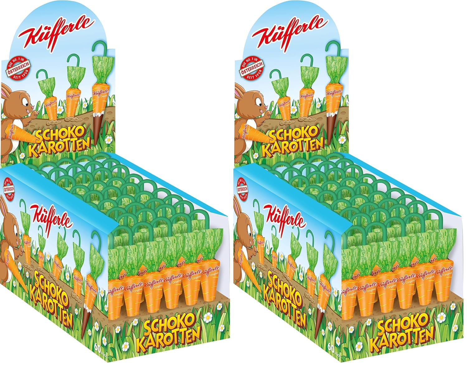 Küfferle, Wortelen met originele chocolade 810 g 60 stuks, Melkchocolade, 1 stuk