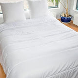 KSGB402460 Gewatteerd bed voor 2 personen, gemakkelijk wasbaar, wit, 220X240 cm Dekbedden en dekbedden Naty Shop