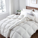 Downaero™ ganzendons dekbed voor kingsize bedden, 100% Egyptisch satijnkatoen, 900 vulkracht, gemiddelde warmte, alle seizoenen, White Naty Shop dekbedden en dekbedden