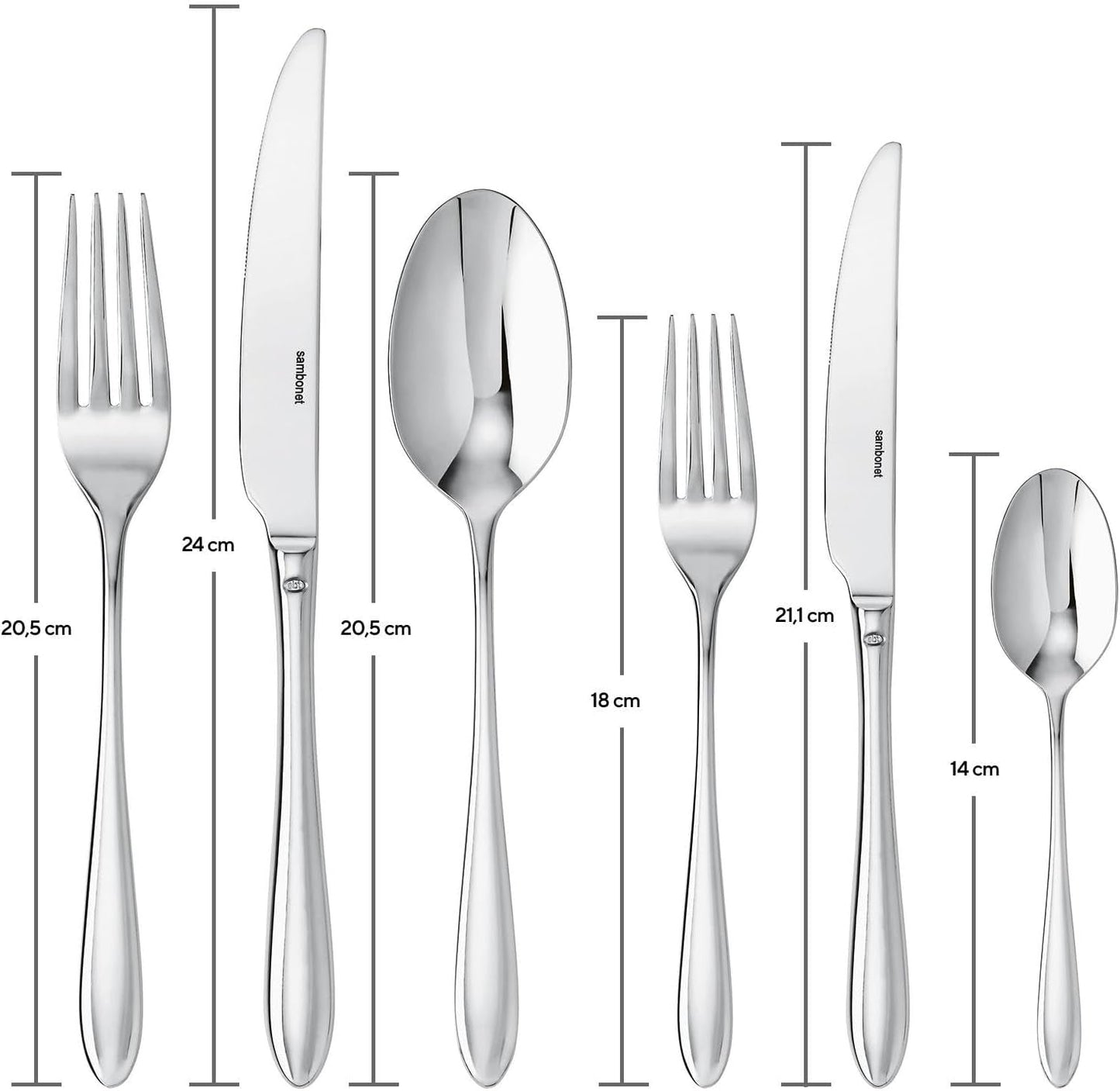 Sambonet 52515-83 Dream monobloc serviesset, 36-delig Keuken Naty Shop