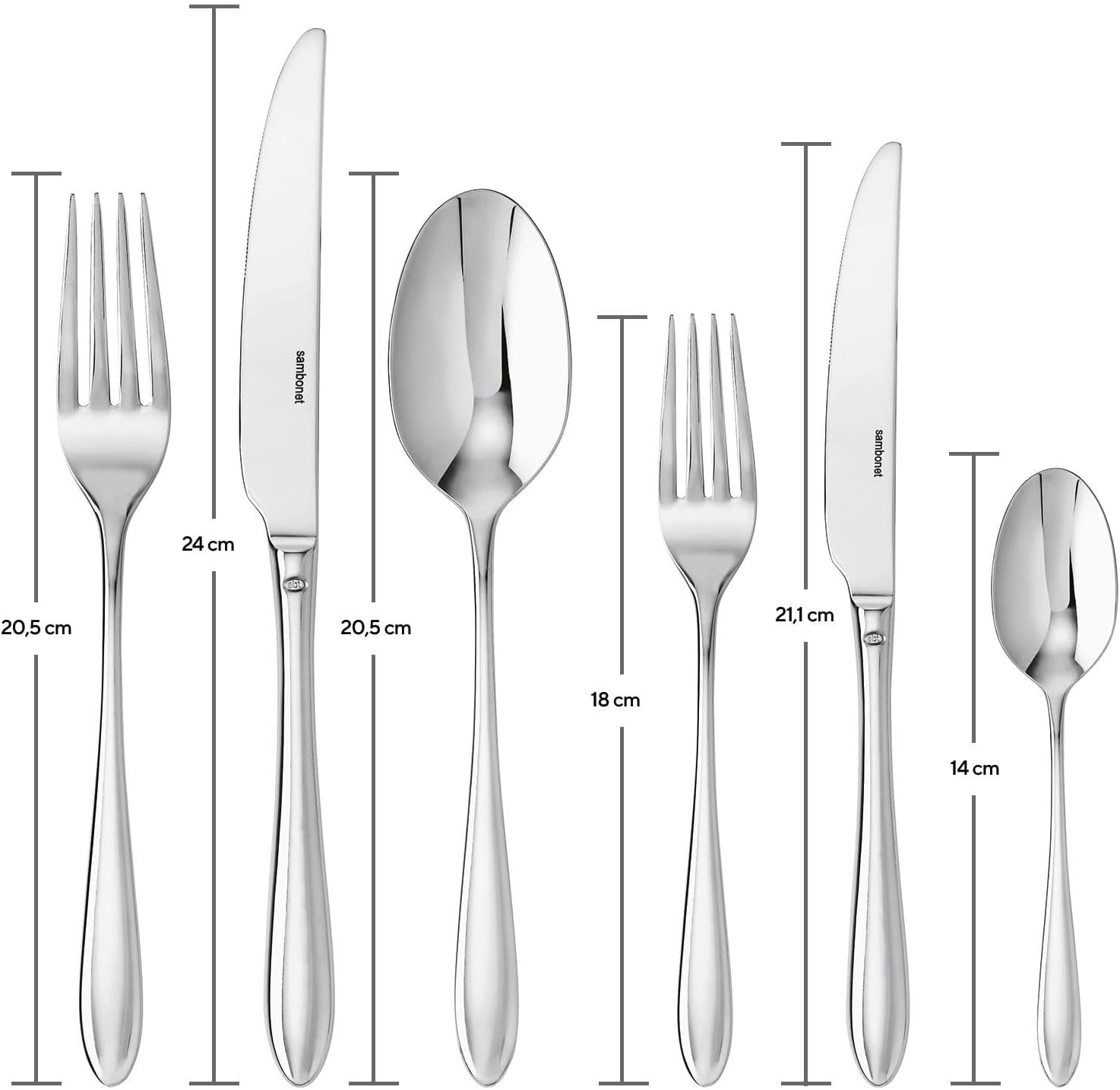 Sambonet 52515-83 Dream monobloc serviesset, 36-delig Keuken Naty Shop