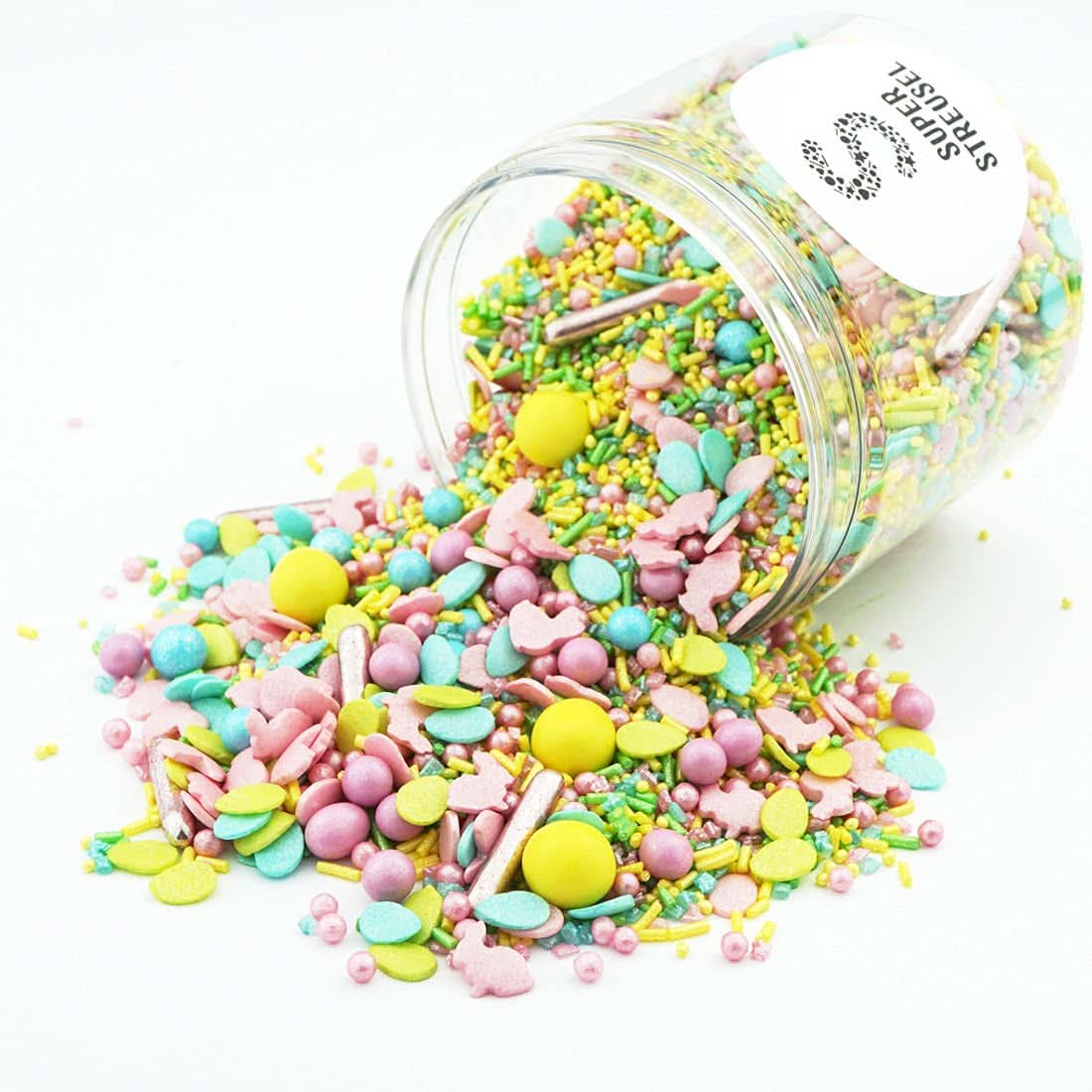 Super Sprinkles, Hoppladihopp, Sprinkles met Paasmotieven, 90 gram Naty Shop 180 gram