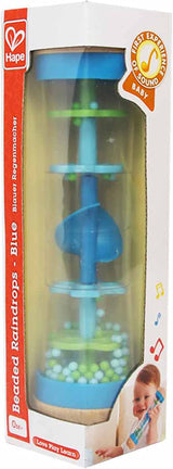 Hape regenmaker | mini muzikaal speelgoed met houten belletjes, blauw Toys Bebe Naty Shop