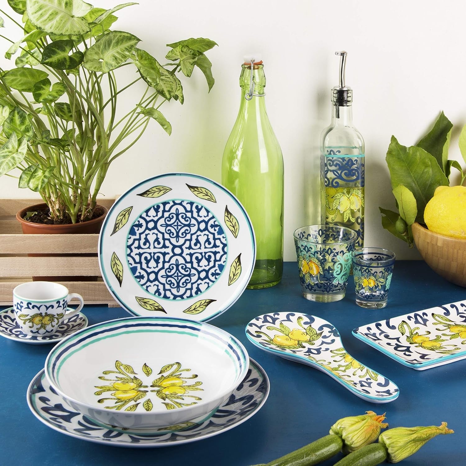 Excelsa Amalfi serviesset, 18-delig, porselein