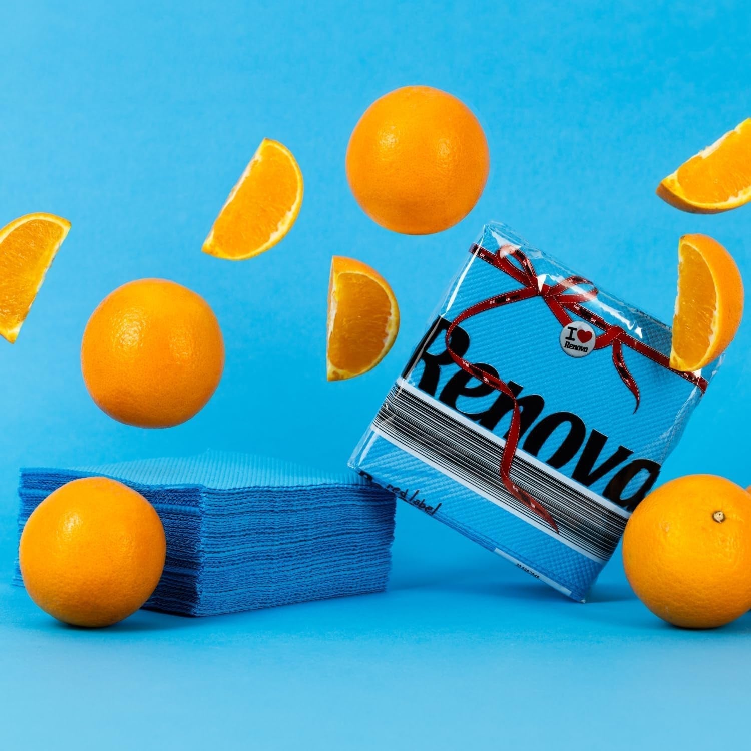 Renova papieren servetten, Red Label Blue 70 servetten