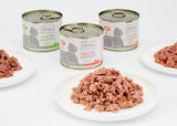 MjAMjAM - Premium Natvoer voor katten - Gemengd pakket I - Kip, Rundvlees, Harten, 6 stuks (6 x 200 g), graanvrij met extra vlees