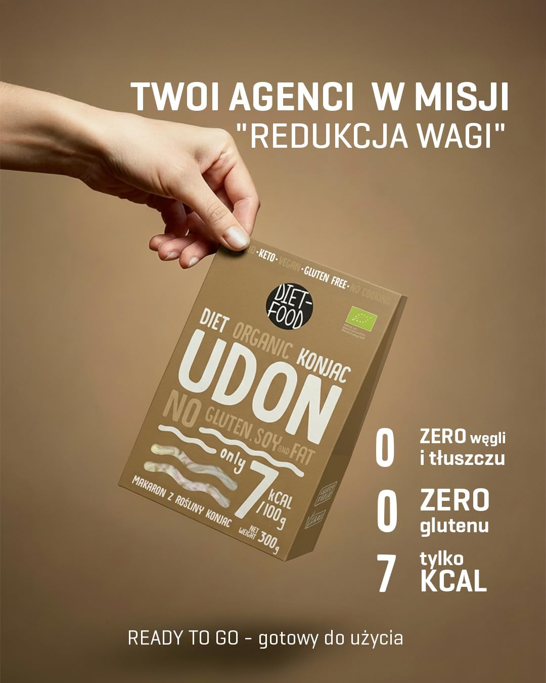 Udon Shirataki Konjac Noodles Bio 385g - Caloriearm, glutenvrij, veganistisch - gemaakt van konjacwortel, rijk aan vezels