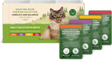 Amazon Graanvrij nat kattenvoer voor volwassen katten Vleesselectie in bouillon 4,76 kg 56 verpakkingen van 85 g (voorheen levenslang)