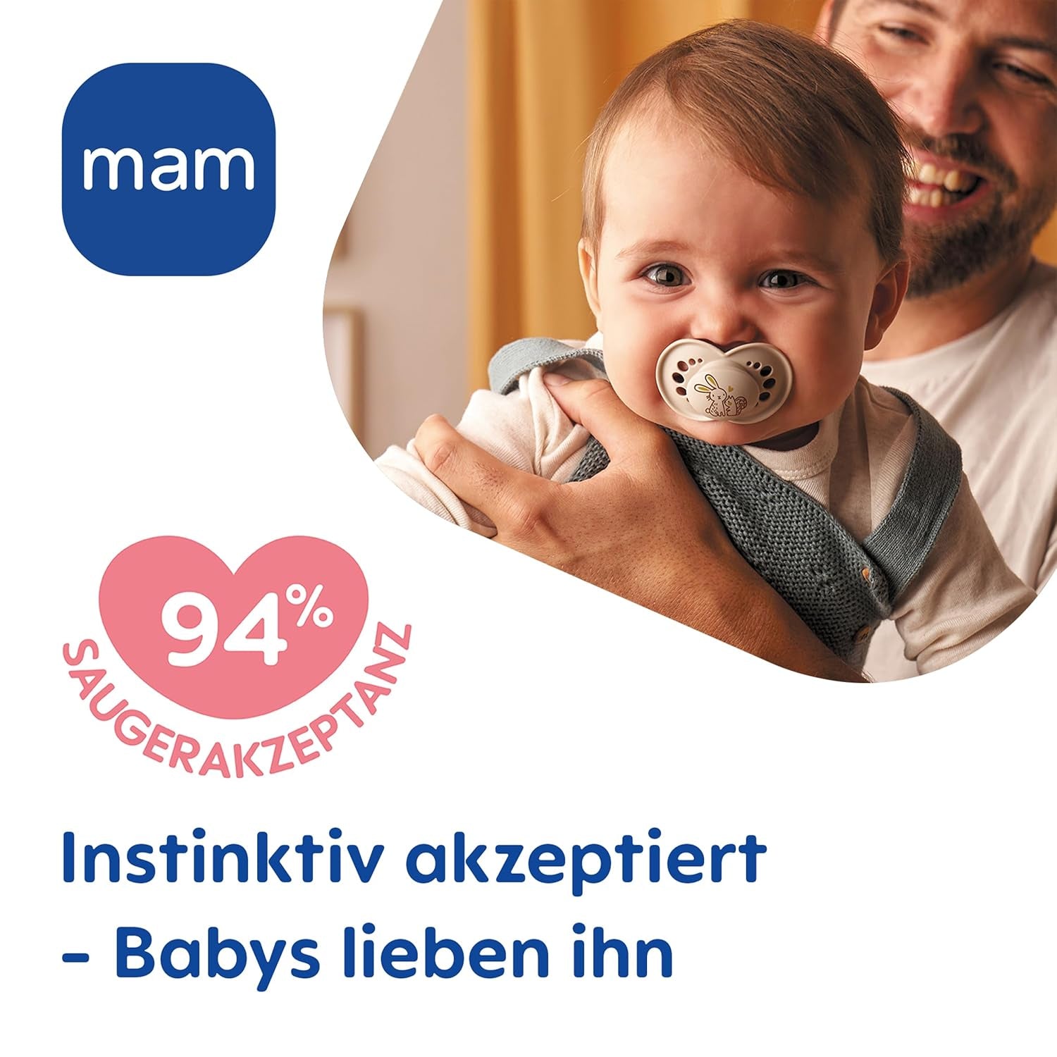 MAM Originele siliconen 6-16 Daddy Rose