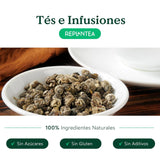 Biologische thee Jasmijn Drakenparels (100 g) | Premium groene thee in de vorm van handgerolde jasmijnparels | Theespecialiteit met delicaat bloemenaroma | HERPLANTEREN
