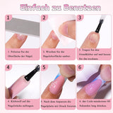 30 stuks Franse nepnagels - lijm op kunstnagels - zachte gelnagels voor dames - acryl zelfklevende nagels vierkante manicure (Frans roze)