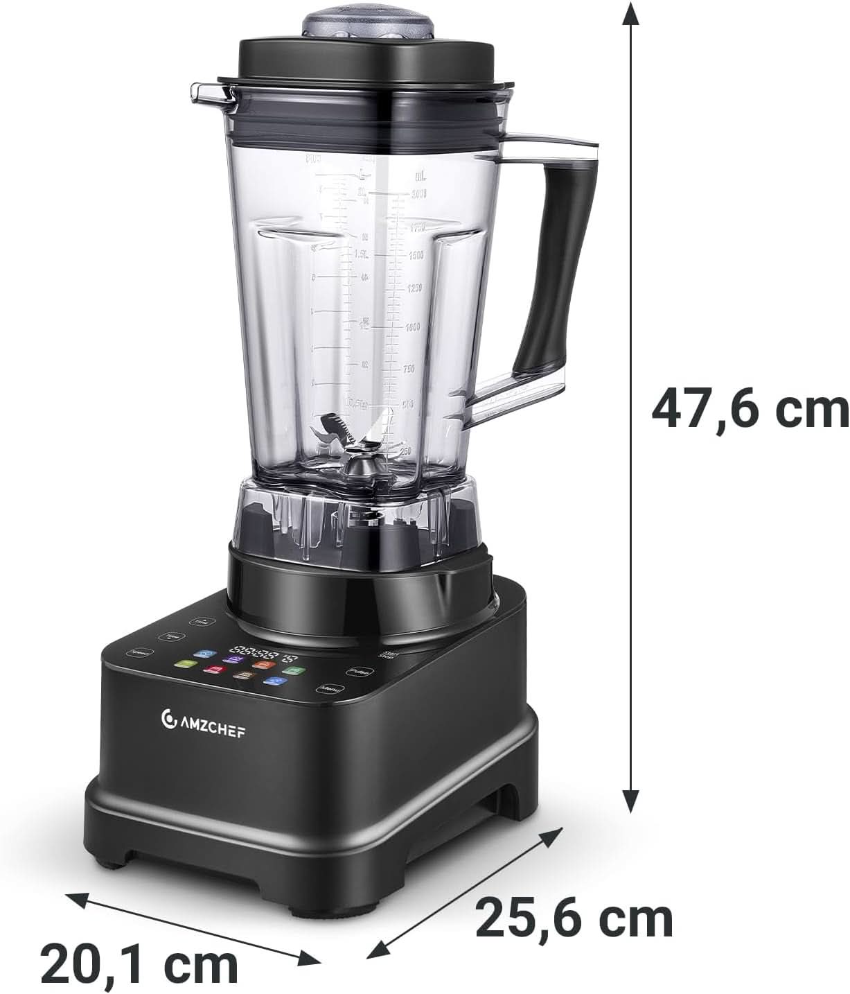 Blender AMZCHEF, 8 slimme menu's en 10 snelheden, LCD-touchscreen Kitchen Naty Shop