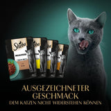 SHEBA Kattennatvoer - 72 zakjes x 85g - Gevogeltevariant in gelei - Kattennatvoer - 1 grootverpakking