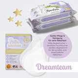 Millis Zaubertücher bei Windeldermatitis Baby, Bekannt aus "Die Höhle der Löwen", 25 Tücher (1 x 25er) met Aloë Vera, Mandelöl & Q10 - Pflegt, Schützt & dient als Wundschutz bei gereizter Haut