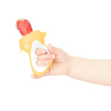 Badabulle babyvoederbakje met beschermhoes, ergonomisch handvat, kalmeert het tandvlees en introduceert nieuwe smaken, vanaf 4 maanden, BPA-vrij