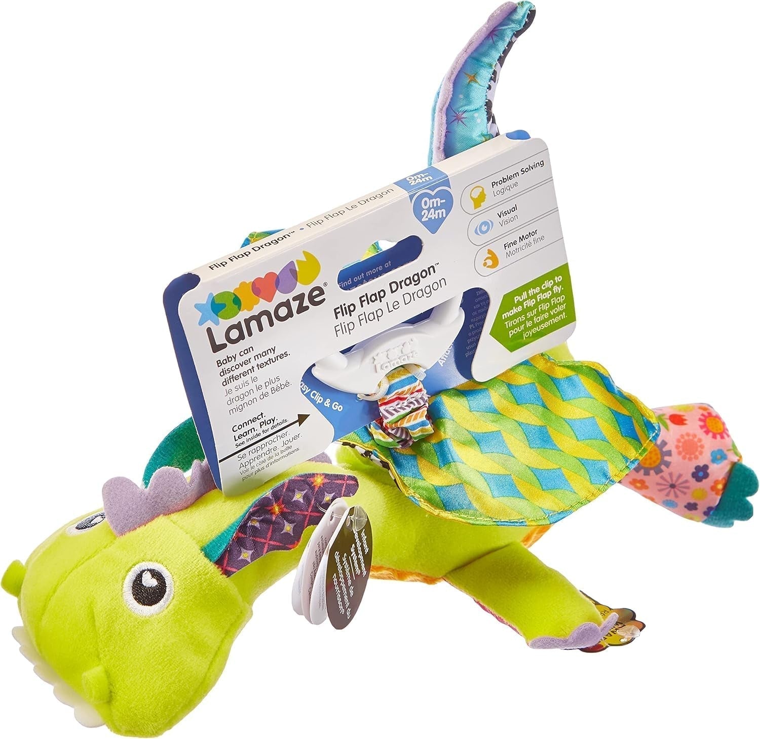 Lamaze Kinderspeelgoed Kapitein Squid, Octopus Piraat Clip & Go, Hoogwaardig speelgoed voor peuters en Diego kinderspeelgoed, Flying Dragon Clip & Go, Hoogwaardig speelgoed voor peuters Bebe Naty Shop Toys