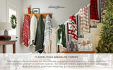 Eddie Bauer Deken, katoenflanel, woondecoratie, omkeerbaar, Sherpa beddengoed, grenen ruit, spreien en quilts Naty Shop
