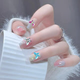 YICH Nail Charms Nägel Charms 50Stuks 3D Bloemen + 50Stuks 3D Schmetterling, Zomer Nägel Deko Set Schmetterling/Bloemen Nail Art Nailart