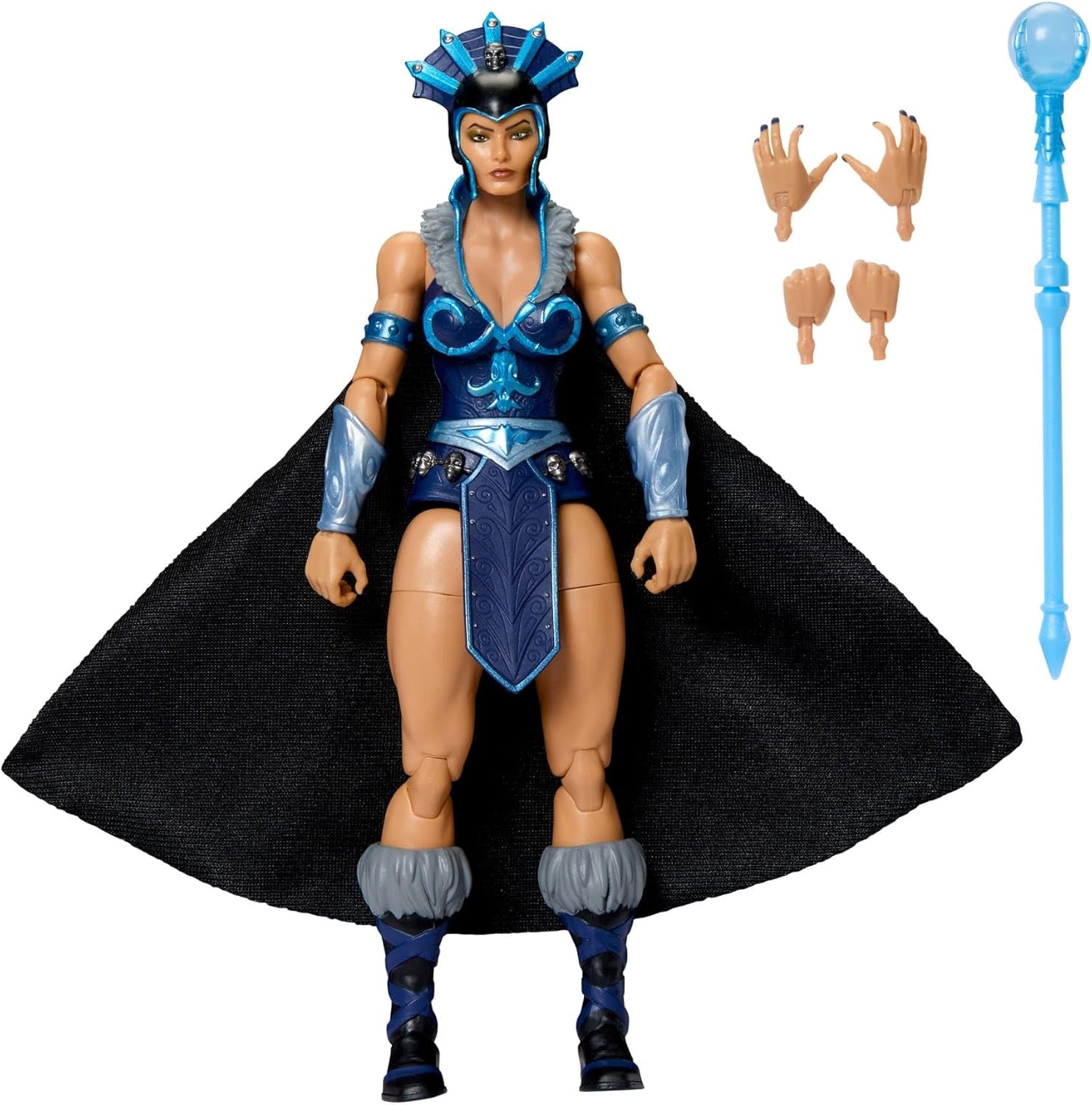 Masters of the Universe Masterverse actiefiguur ca. 18 cm hoog, nieuwe Eternia Evil-Lyn, MOTU Toy Villainess, tovenares, 30 bewegingspunten, kristallen bol, JBP77 actiefiguren Naty Shop standaardtitel