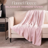 Brentford's flanellen fleece deken, extra zacht, groot, pluizig, warm, slaapkamersprei, eenpersoonsbed, bank, bank, blozen roze - 120 x 150 cm bedden en dekens Beuche den Brentfords-Store