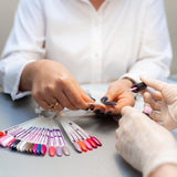100 Nail Art Tools, Nail Art-sjablonen, doorzichtige ronde kop en ballet Nail Art-tools in natuurlijke kleuren, wordt geleverd met 2 digitale glitterstickers 1-100
