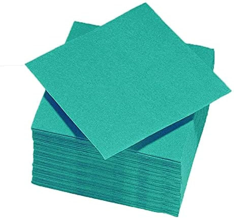- Tex Touch papieren servetten - Roze kleur - Fsc®-gecertificeerde servetten - Recyclebaar en biologisch afbreekbaar - Pak van 50 roze servetten maat 24 X 24 Cm