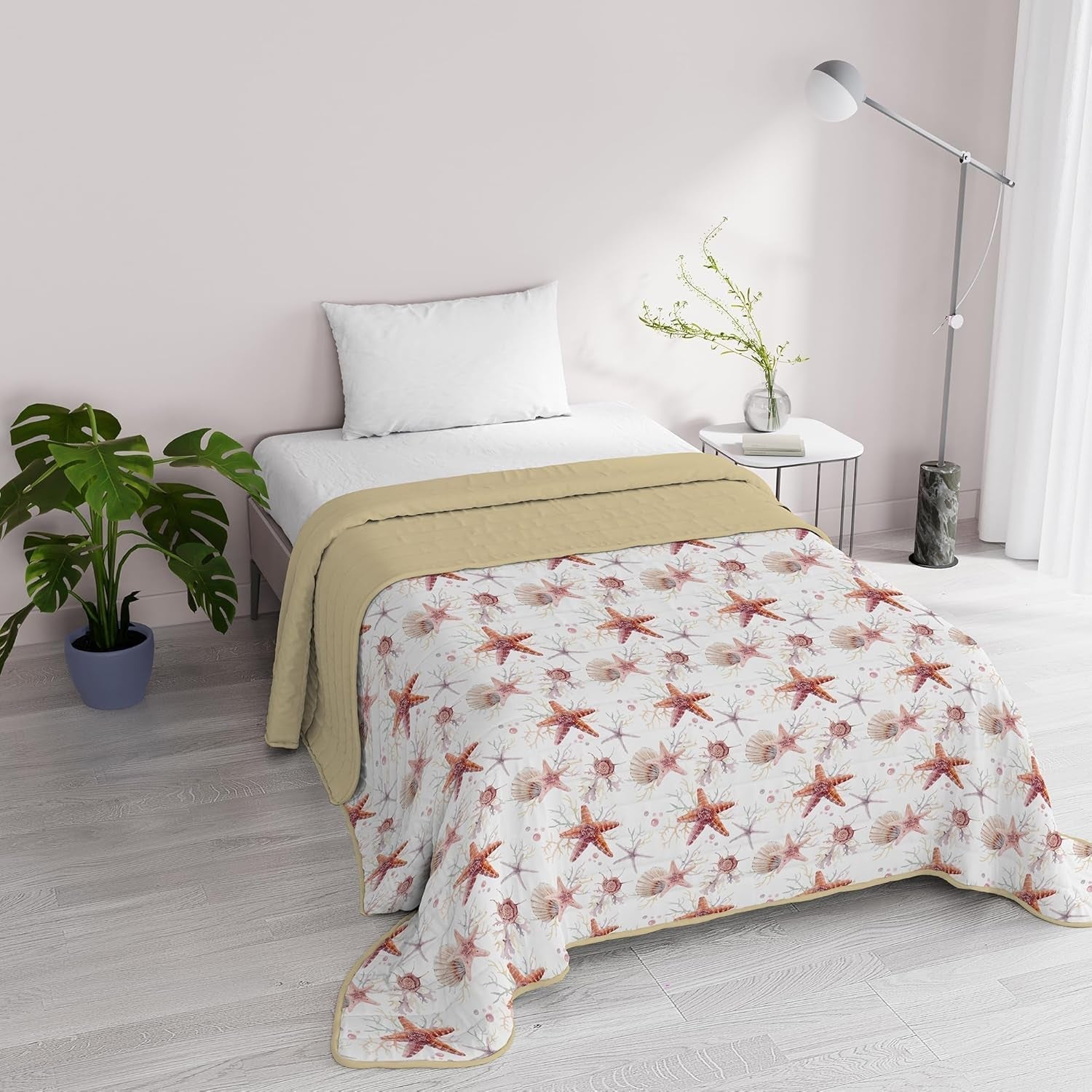 Fantasy Italiaans beddengoed microvezel zomer 1,5 bed Murrine dekbedden Naty Shop Starfish 1 Posto E Mezzo