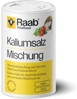 Raab Vitalfood Kaliumzout-Mischung, Mineralsalzmischung mit 66,7% Natriumchlorid (Kochsalz) en 33% Kaliumchlorid, Kalium trägt zur Aufrechterhaltung eines normalen Blutdruck bei (1 x 200 g dosis)