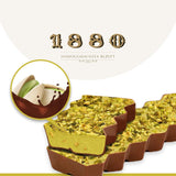 Ambachtelijke chocolade pistache turrón, 200g, romige textuur, superieure kwaliteit, fijne ingrediënten, authentieke smaak, de duurste turrón ter wereld