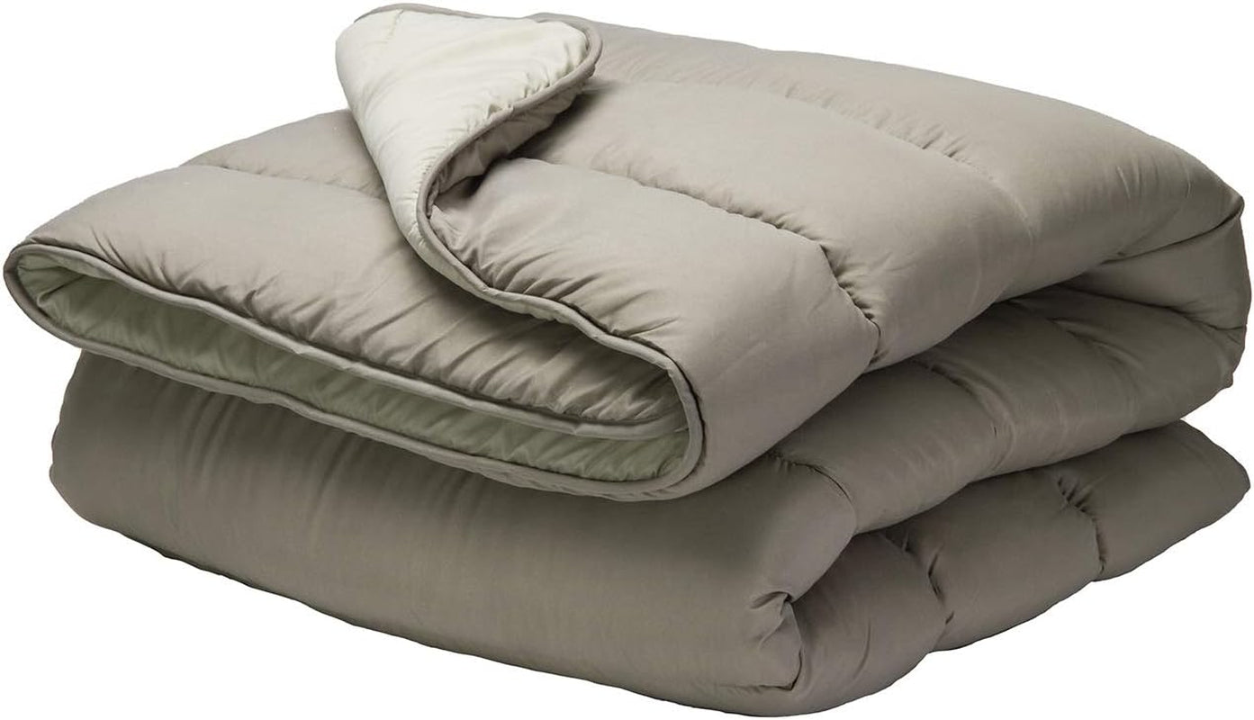 Pikolin Home - Omkeerbaar dekbed 300 G - Tweekleurige Scandinavische vulling - Voor bed 90 - comfortabel, warm, ademend, groen, 150 X 220 cm Dekbedden en dekbedden Naty Shop Molkussen 90 - 150X220Cm