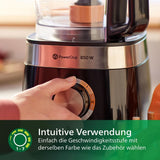 Philips Kompakte Küchenmaschine – 850W, 31 functies, 2,1-liter-koelkast, Powerchop, Edelstahlklinge (HR7530/10) Keuken Naty Shop