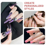 Qufiiry 200 Stück Nail Art Schwämme Mit Metallgreifer, Nagelkunst Schwammpinsel, Maniküre Zubehör Für Nägel, Um Eine Varavländ Von Gradient Nail Art Patterns To Create (wit)