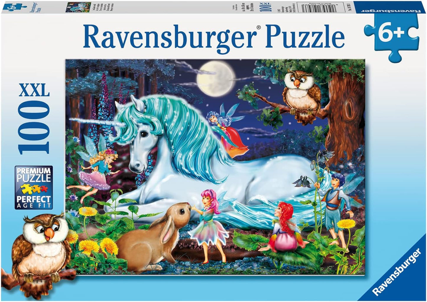 Ravensburger puzzel voor kinderen - 10793 In het betoverde bos - Eenhoornpuzzel voor kinderen vanaf 6 jaar, met 100 stukjes in XXL-formaat Puzzel Naty Shop Standaard titel